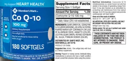 Label for Co Q-10 100 mg