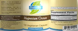 Label for Magnesium Orotate