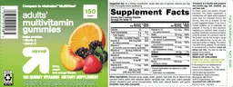 Label for Adults' Multivitamin Gummies