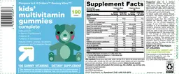 Label for Kids' Multivitamin Gummies Complete
