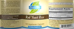 Label for Red Yeast Rice