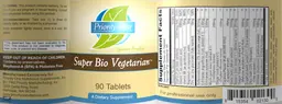 Label for Super Bio Vegetarian