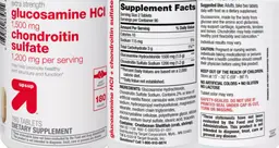 Label for Glucosamine HCl 1,500 mg Chondroitin Sulfate 1,200 mg