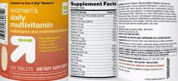 Label for Women's Daily Multivitamin