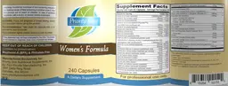 Label for Women's Formula