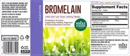 Label for Bromelain 500 mg