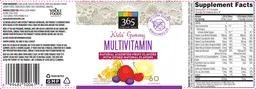 Label for Kids' Gummy Mulitvitamin