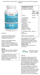 Label for Probiotic 10-20