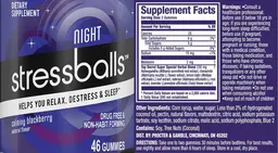 Label for Night Calming Blackberry