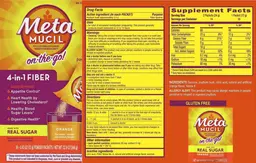 Label for 4-in-1 Fiber on-the-go! Orange