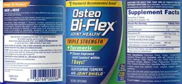 Label for Osteo Bi-Flex Triple Strength + Turmeric