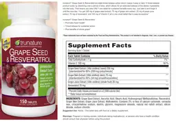 Label for Grape Seed & Resveratrol