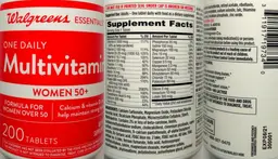 Label for Multivitamin Women 50+