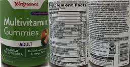 Label for Multivitamin Gummies Adult