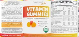 Label for Vitamin Gummies