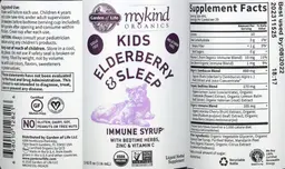 Label for Kids Elderberry & Sleep