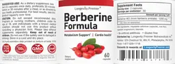 Label for Berberine Formula