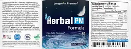 Label for Herbal PM Formula