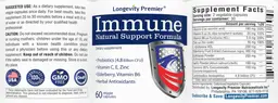 Label for Immune 4.8 Billion CFU