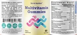 Label for Multivitamin Gummies