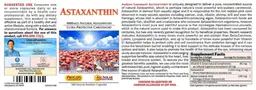 Label for Astaxanthin 4000 mcg
