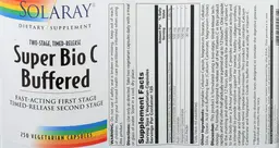 Label for Super Bio C Buffered