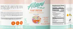 Label for Plant Protein Fruity Cereal