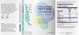 Label for Collagen Peptides + Hyaluronic Acid Unflavored