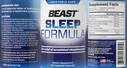 Label for Sleep Formula