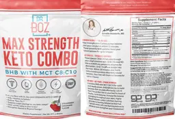 Label for Max Strength Keto Combo Strawberry Lemonade Flavor