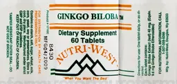 Label for Ginkgo Biloba