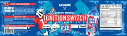 Label for Ignition Switch ICEE Blue Raspberry