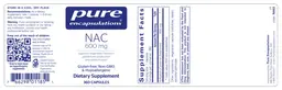 Label for NAC 600 mg