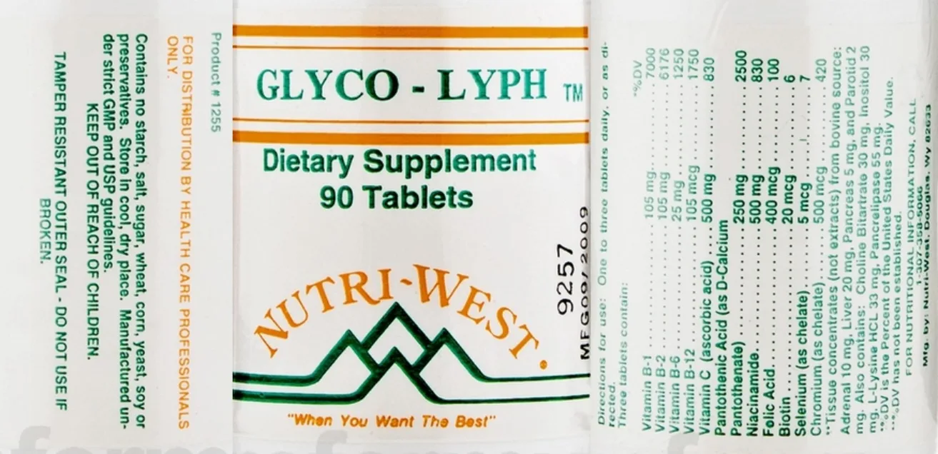 Label for Glyco - Lyph