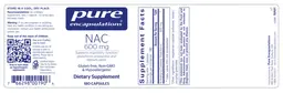 Label for NAC 600 mg
