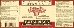 Label for Royal Maca Vitality-Libido-Balance