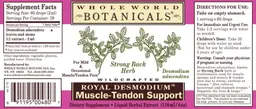 Label for Royal Desmodium Muscle-Tendon Support Liquid Herbal Extract