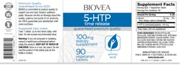 Label for 5-HTP Time Release 100 mg