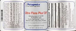 Label for Ultra Flora Plus DF