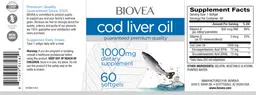 Label for Cod Liver Oil 1000 mg