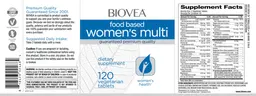 Label for Food Based Women's Multi