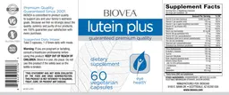 Label for Lutein Plus