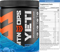 Label for Yeti Blue Raspberry