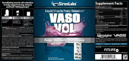 Label for Vaso-Val Mixed Berry