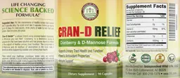 Label for Cran-D Relief
