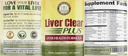 Label for Liver Clear Plus
