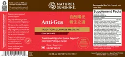 Label for Anti-Gas