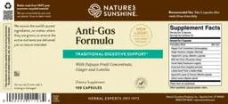 Label for Anti-Gas Formula