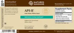 Label for APS-II with White Willow Bark