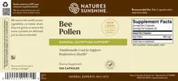 Label for Bee Pollen